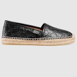 Authentic Gucci Signature Leather Espadrille